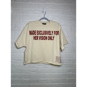 Visionary Club Size Small "Letter To Your Heart" Boxy Tee Streetwear